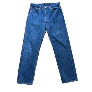 Vintage Levis 501xx‎ Jeans Mens 35x34 (Fits 32x30) Made in USA Button Fly 90s